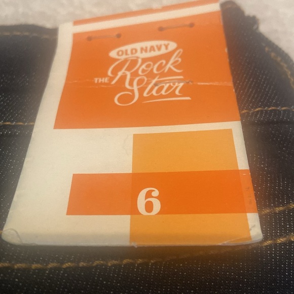 OLD NAVY NWT Size 6 Dark Blue The Rock Star Bermuda Blue Jean Shorts - Picture 11 of 12